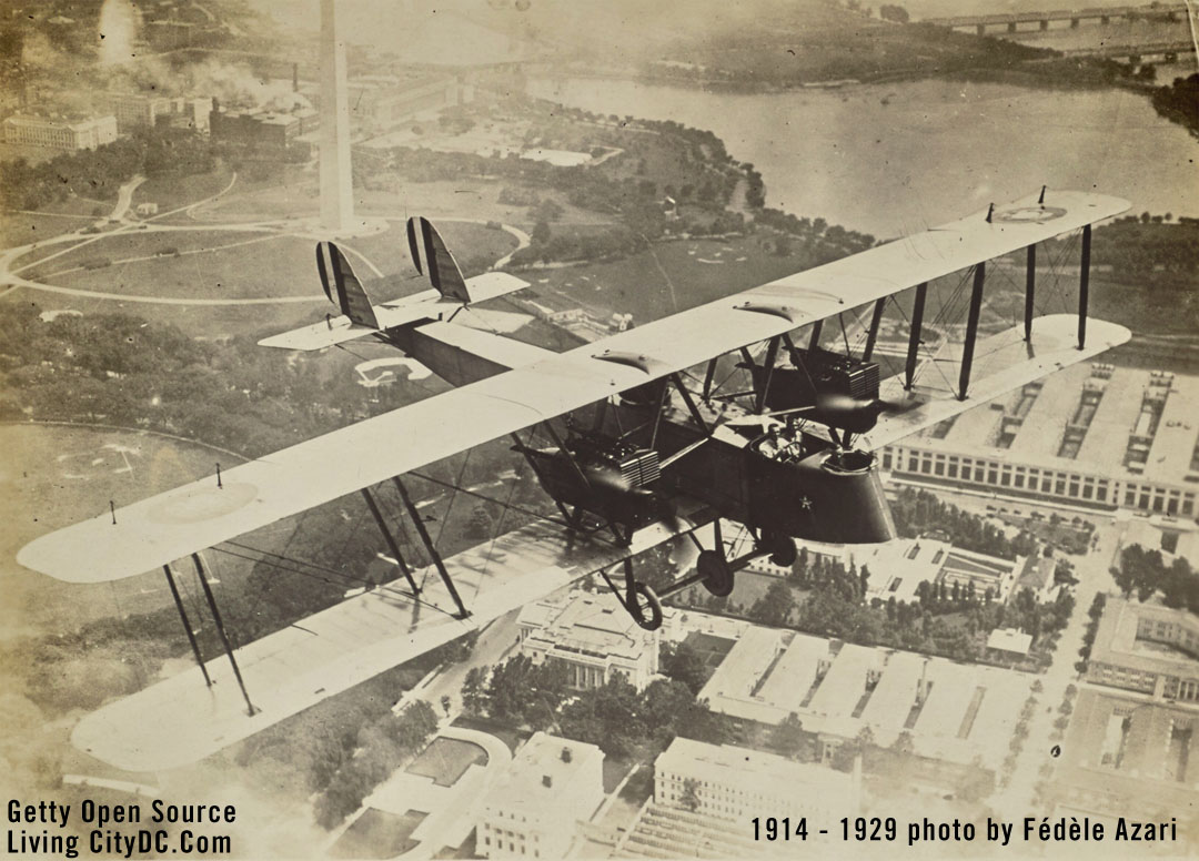 Flying over Washington DC 1924