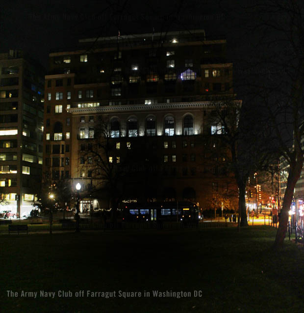 The Army Navy Club off Farragut Square in Washington DC