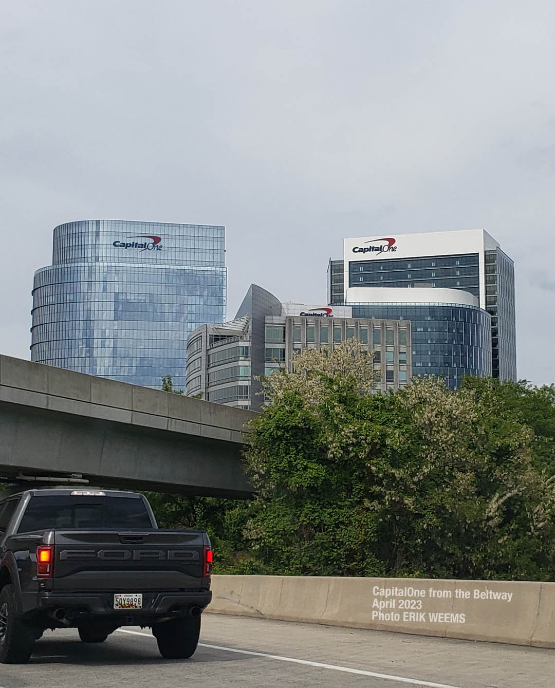 CapitalOne from the Beltway April 2023