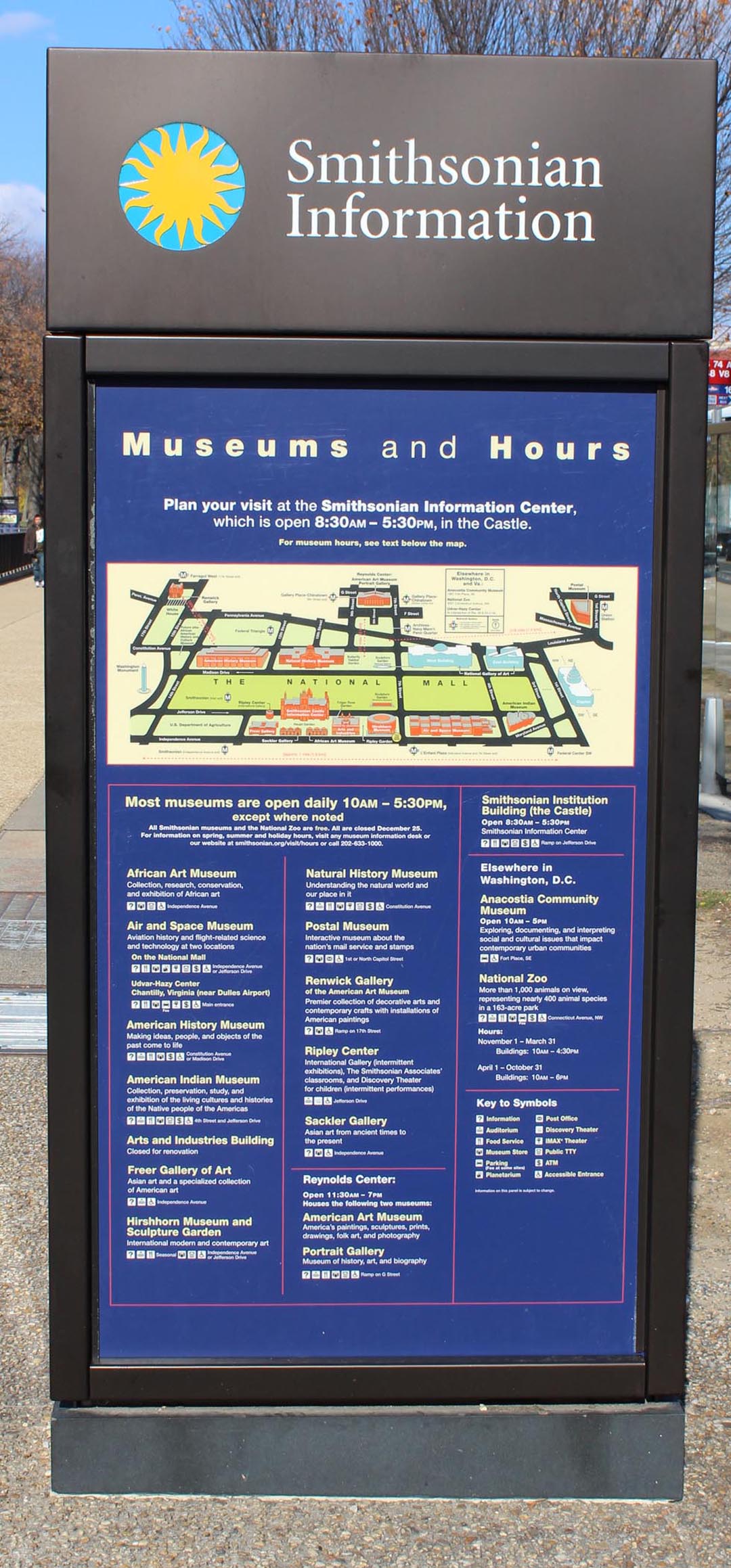 Smithsonian Museum Mapo and Schedule