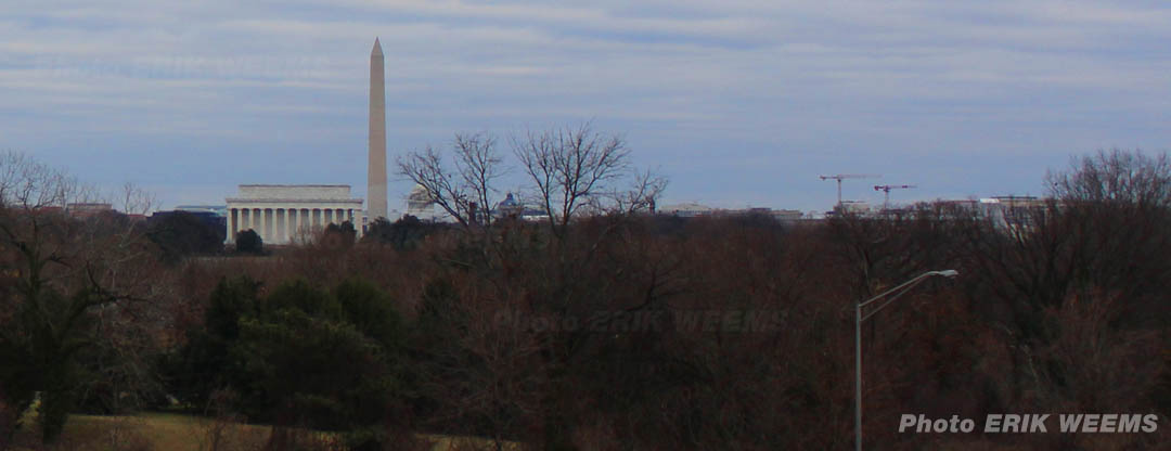 Washington DC Skyline with Lincoln memorial