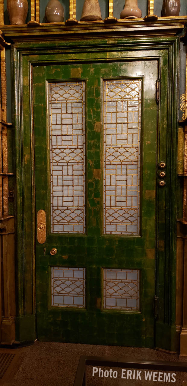 Green Door of the Peacock Room at the Freer Art Gallery