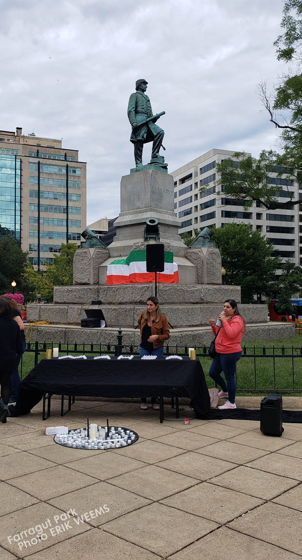 Iranian Freedom Demostration at Farragut Park