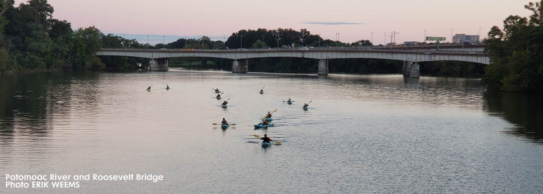 Kayakers on the Potomac