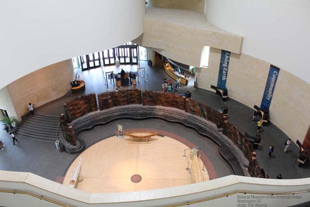 Inside lobby area National Museum of the American Indian